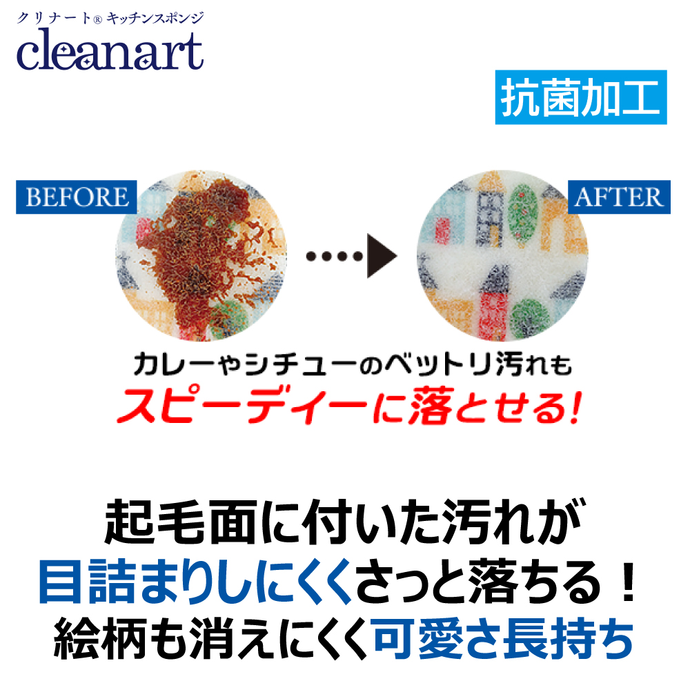 クリナートキッチンスポンジ フラワーＰ | キクロンオンラインショップ